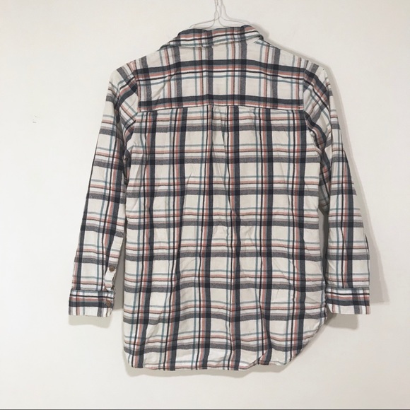 Madewell | Lisse Plaid Blue Pink Ex-Boyfriend Top - Picture 3 of 7